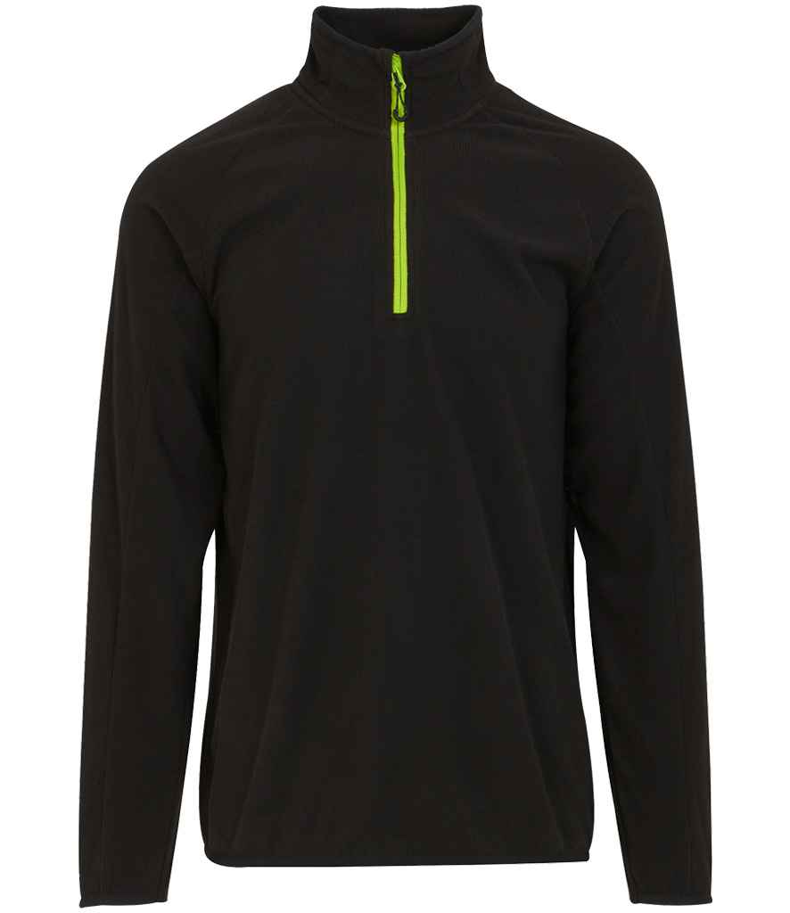 Regatta Navigate Half Zip Fleece - Black/Lime Green